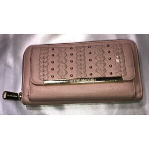 Steve Madden Wallet Wristlet Credit Card Money Origanizer Pink *No Strap*